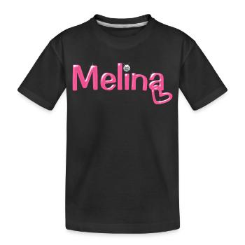 Melina Name Balloon Police - T-shirt bio Premium Enfant - noir - Devant