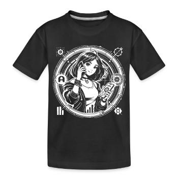 Generation Alpha – Die Zukunft beginnt jetzt - Kinder Premium Bio T-Shirt - Schwarz - Vorne