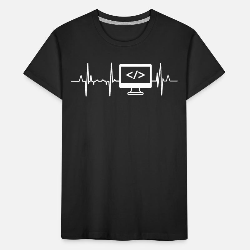 Developer Heartbeat Kids' Premium Organic T-Shirt
