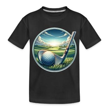 Golfe - T-shirt bio Premium Enfant - noir - Devant