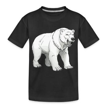 Ours polaire - T-shirt bio Premium Enfant - noir - Devant