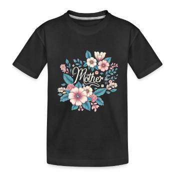 Mom - Kids' Premium Organic T-Shirt - black - Front