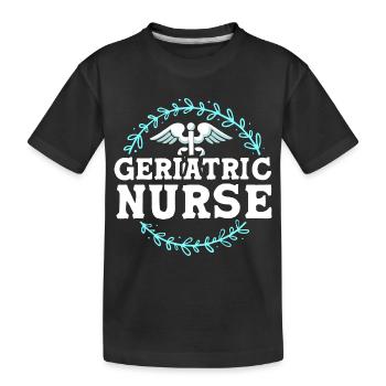 Altenheim Altenpflegerin Krankenpflegerin - Kinder Premium Bio T-Shirt - Schwarz - Vorne