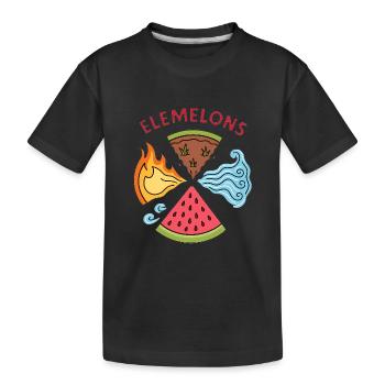 Elemelons Conception élémentaire de pastèque - T-shirt bio Premium Enfant - noir - Devant