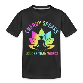 Bouddhisme Zen Méditation Bouddhiste Chakra Namaste - T-shirt bio Premium Enfant - noir - Devant
