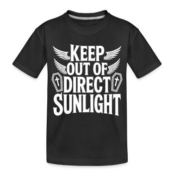 Tenir à l’abri de la lumière directe du soleil ! Vampire Goth Emo - T-shirt bio Premium Enfant - noir - Devant