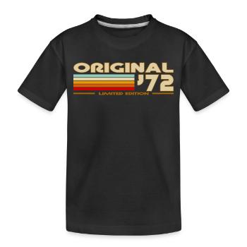 1972 - Kinder Premium Bio T-Shirt - Schwarz - Vorne