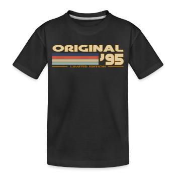 1995 - Kinder Premium Bio T-Shirt - Schwarz - Vorne