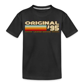 1995 - Kids' Premium Organic T-Shirt - black - Front