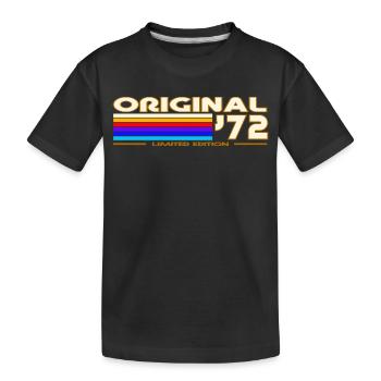 1972 - Kinder Premium Bio T-Shirt - Schwarz - Vorne