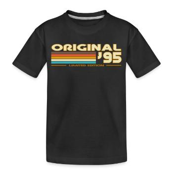 1995 - Kinder Premium Bio T-Shirt - Schwarz - Vorne