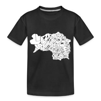 Heimatliebe Steiermark – Städte voller Tradition - Kinder Premium Bio T-Shirt - Schwarz - Vorne