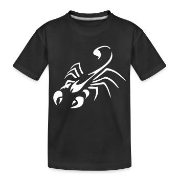 skorpion - Kinder Premium Bio T-Shirt - Schwarz - Vorne