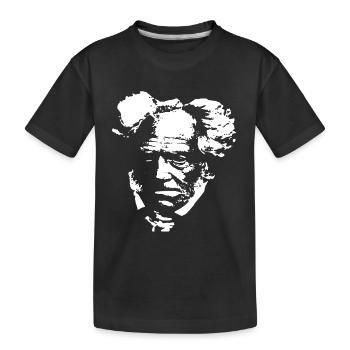 Arthur Schopenhauer - Kids' Premium Organic T-Shirt - black - Front