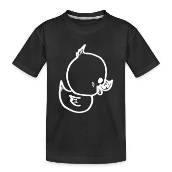 canard - petit canard - T-shirt bio Premium Enfant - noir - Devant