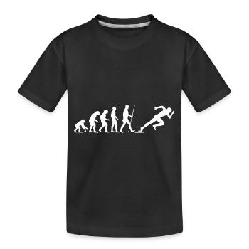 SPRINTER EVOLUTION! - Kinder Premium Bio T-Shirt - Schwarz - Vorne