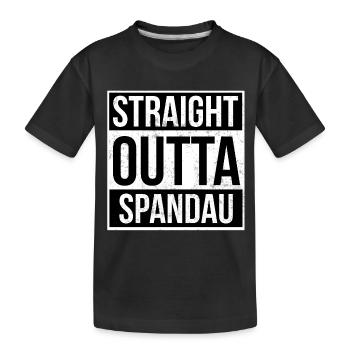 Straight Outta Spandau! | Berlin chemise - T-shirt bio Premium Enfant - noir - Devant