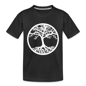 Arbre de Vie Cadeau Bouddhisme spirituel - T-shirt bio Premium Enfant - noir - Devant