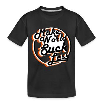 sentiments positifs pulvérisent T-shirt - T-shirt bio Premium Enfant - noir - Devant