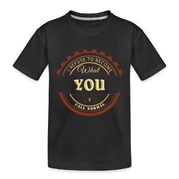 individuel sort jeu de mot cadeau super cool - T-shirt bio Premium Enfant - noir - Devant