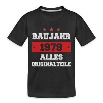 Baujahr 1979 - Alles Original Teile! - Kinder Premium Bio T-Shirt - Schwarz - Vorne