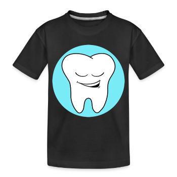 Pratique dentaire dent Logo - T-shirt bio Premium Enfant - noir - Devant