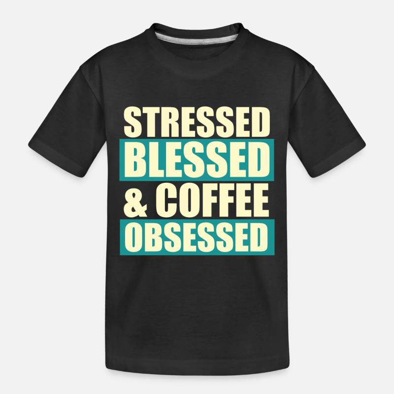 stressé béni - T-shirt bio Premium Enfant - noir