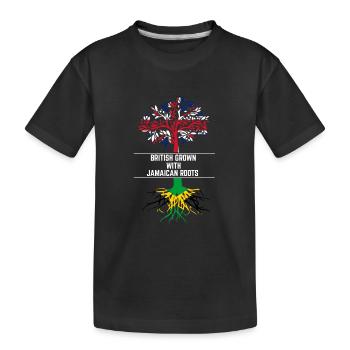 Britisch gewachsen - Kinder Premium Bio T-Shirt - Schwarz - Vorne