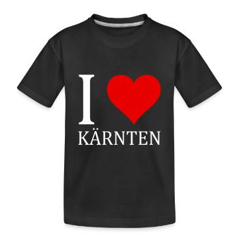 J'aime Carinthie Shirt Design - T-shirt bio Premium Enfant - noir - Devant