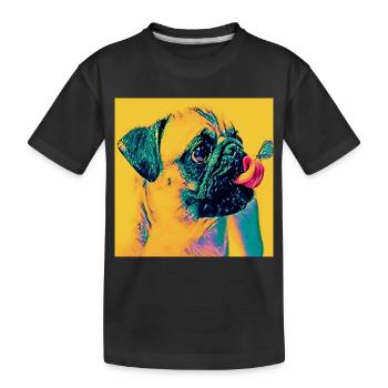 Pop Art - Kids' Premium Organic T-Shirt - black - Front