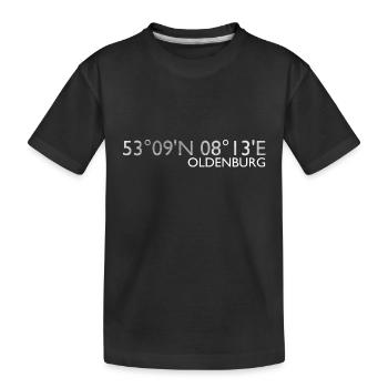 Oldenburg coordinates Hell - Kids' Premium Organic T-Shirt - black - Front