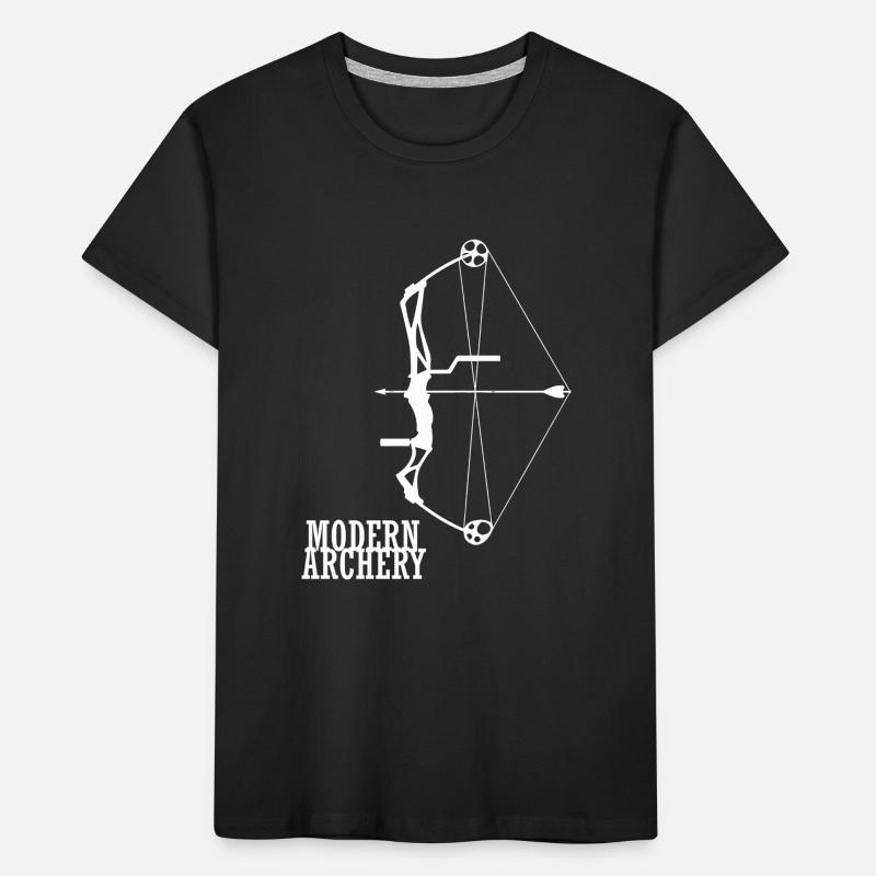 Bogenschießen Bogen Bogensport Compound Geschenk Kinder Premium Bio T-Shirt