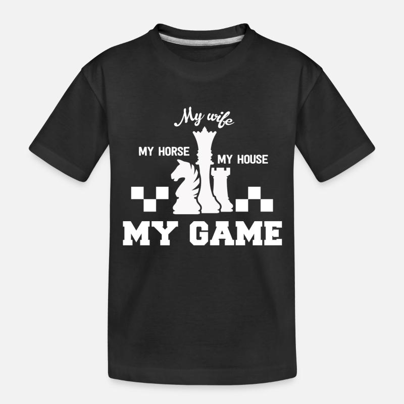 Chess Springer Checkers Rook Game Gift - T-shirt bio Premium Enfant - noir