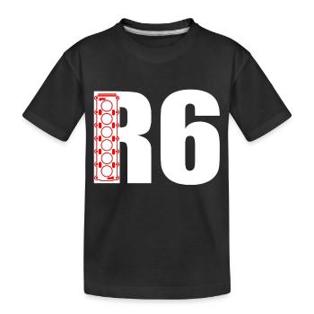 Moteur six cylindres en ligne R6 en ligne - T-shirt bio Premium Enfant - noir - Devant