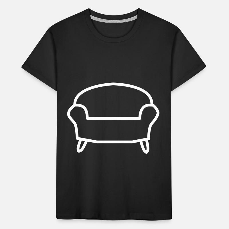 Couch Sofa Geschenk idee Kinder Premium Bio T-Shirt