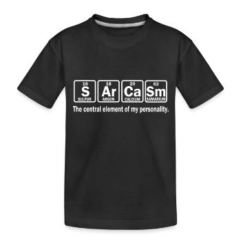 Chemie Shirt! Lustige Sprüche - Sarcasm - Kinder Premium Bio T-Shirt - Schwarz - Vorne