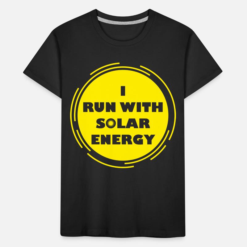 course drôle avec la conception de l'énergie solaire T-shirt bio Premium Enfant