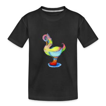 Les nouvelles bottes de Snozzleberryswan - T-shirt bio Premium Enfant - noir - Devant