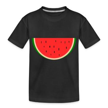 watermelon - Kids' Premium Organic T-Shirt - black - Front