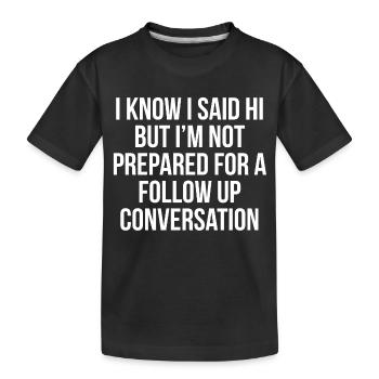 T-shirt anti-social funny introverti - T-shirt bio Premium Enfant - noir - Devant
