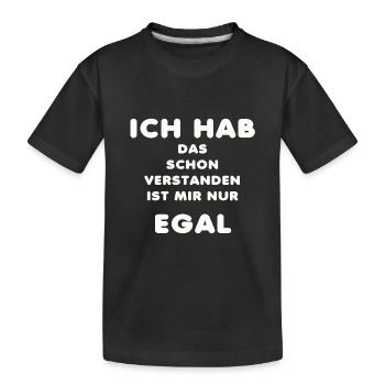 Dire des proverbes Comprendre un drôle de cadeau - T-shirt bio Premium Enfant - noir - Devant