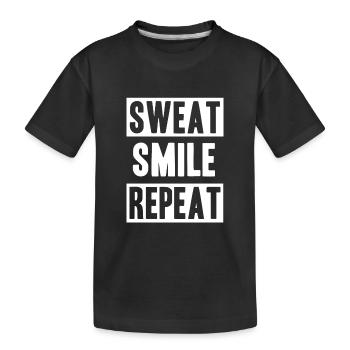 Training - Kinder Premium Bio T-Shirt - Schwarz - Vorne