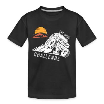 Off Road - Kids' Premium Organic T-Shirt - black - Front