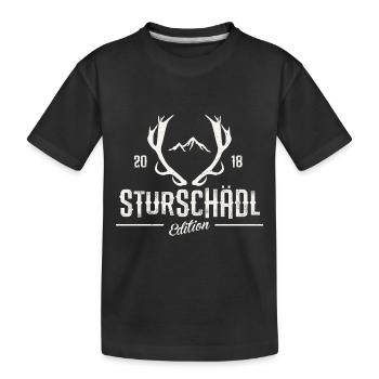 Sturschädl Edition: For real stubborn people with style - Kids' Premium Organic T-Shirt - black - Front