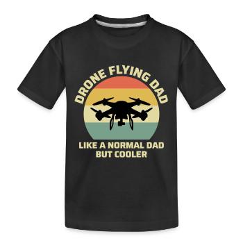 FPV Drone Racing Quadcopters RC Pilot Dad Father - Kids' Premium Organic T-Shirt - black - Front
