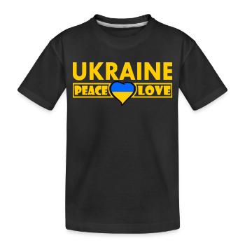 Ukraine - T-shirt bio Premium Enfant - noir - Devant