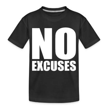 No excuses - T-shirt bio Premium Enfant - noir - Devant