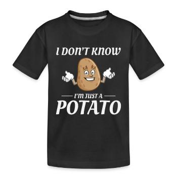 Kartoffelbauern Landwirtschaft Landwirtschaft Landwirtschaft Lustig - Kinder Premium Bio T-Shirt - Schwarz - Vorne