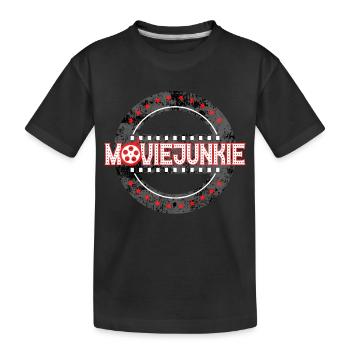 Accro au cinéma - T-shirt bio Premium Enfant - noir - Devant