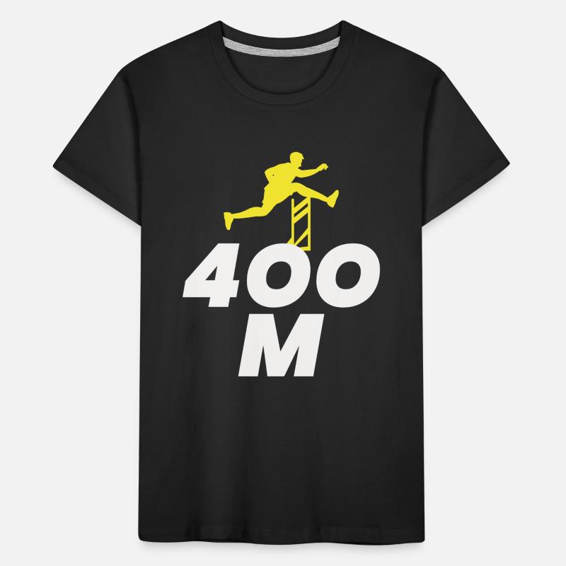 Hurdles Hurdling Hurdler Running Runner Athletes Kids' Premium Organic T-Shirt